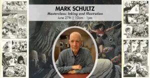 Image of Mark Schultz and his illustrations