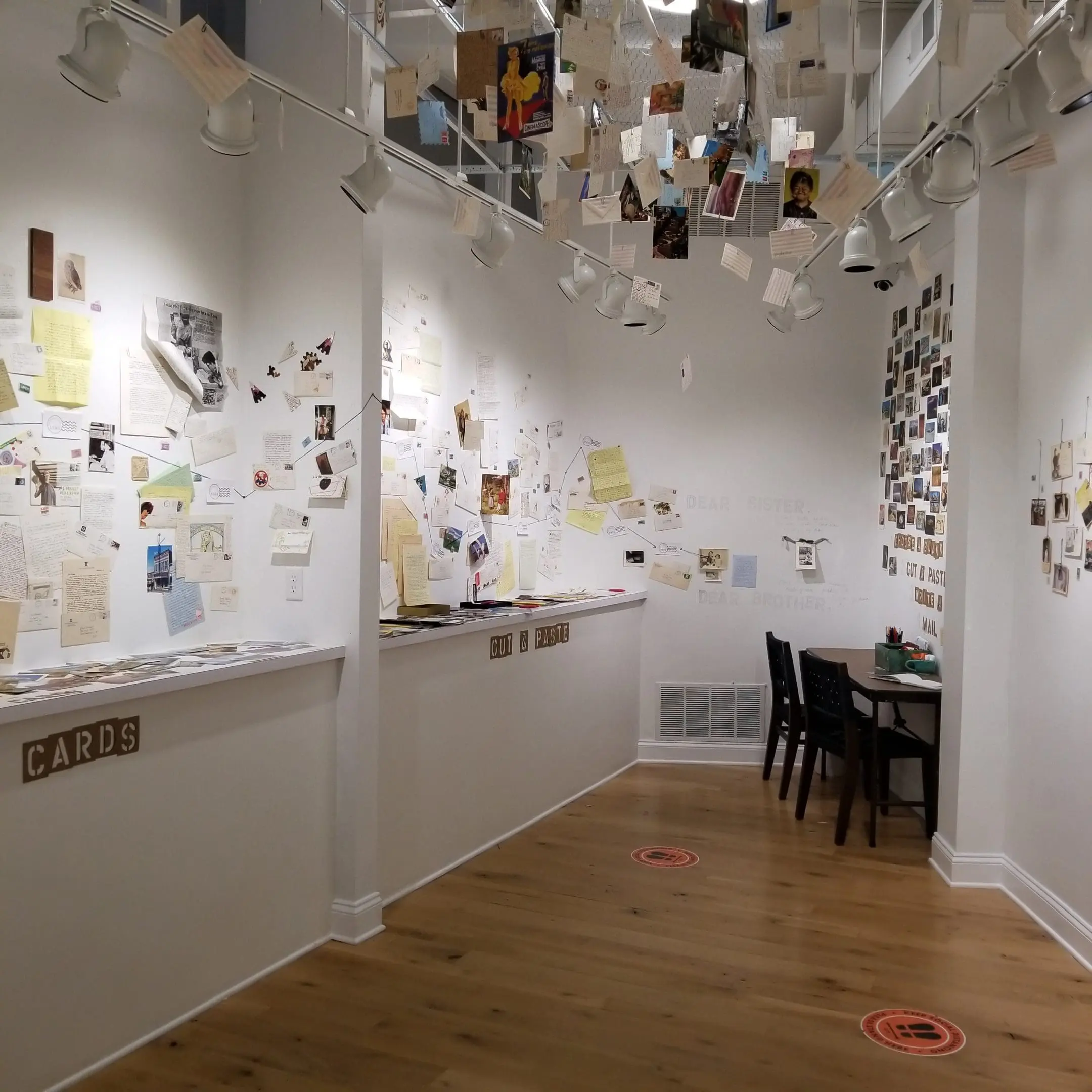 Carol Oldenburg turned the Art Lab into an interactive writing space