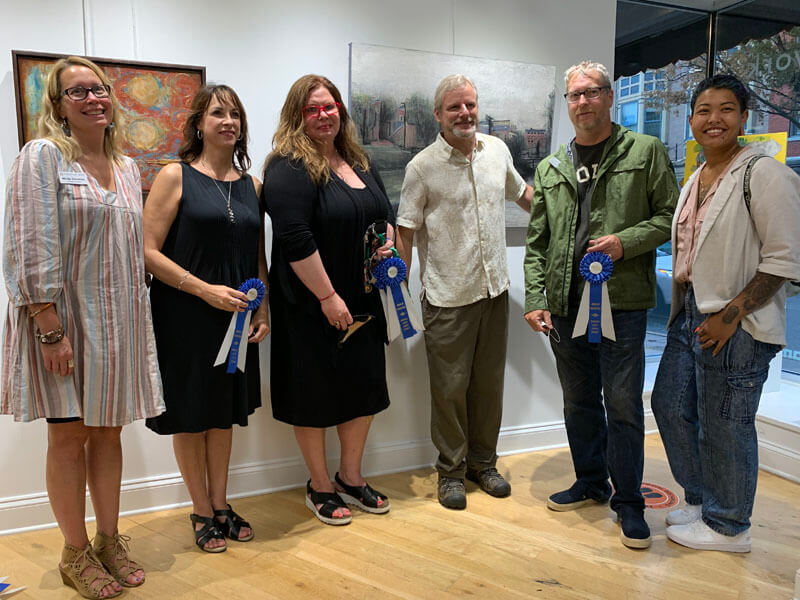 group photo of yorkfest juried exhibit winners